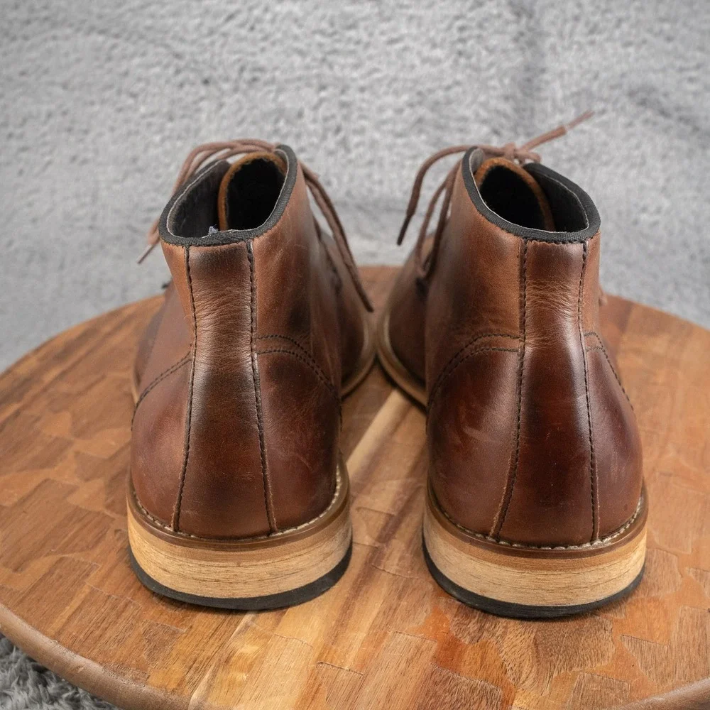 JOSEPH ABBOUD brown boots, lace booties,‎ size 11 d chukka